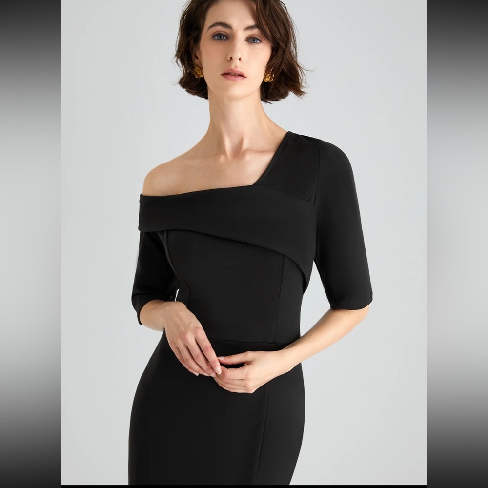 SOLD✨LAST PRICE🍒🤍 STYLEWE regular fit evening black maxi dress 💐 - Picture 7 of 16